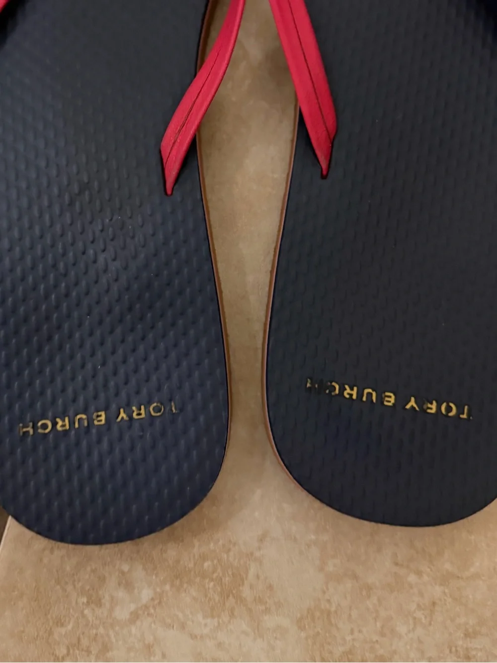 Tory Burch flip flops size 9